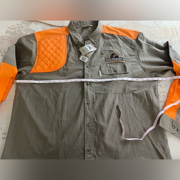 🆕Tag Safari Upland Shirt for Men - L/Sleeve 2XL Southwind Plantation Embroidered - Picture 2 of 10